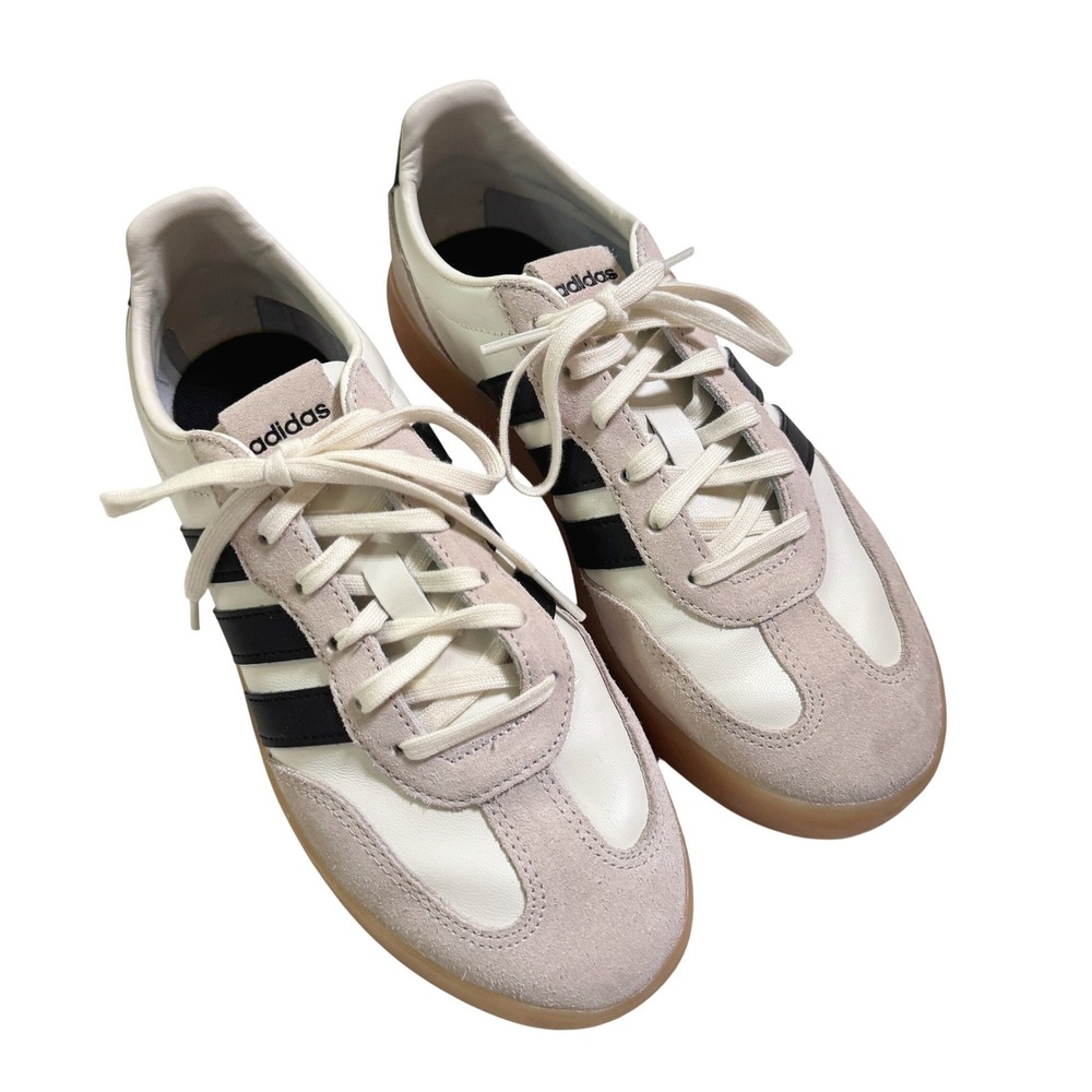Adidas Barreda Decode Lux Sneakers 6.5 Men's White Leather Black Gum Sole